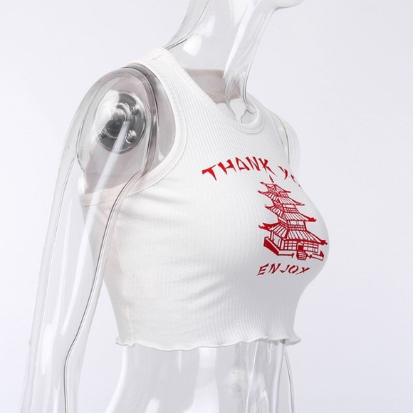 Thank you 🥡 takeout crop top - Picture 8 of 16